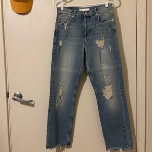 MOTHER the tomcat ankle jeans